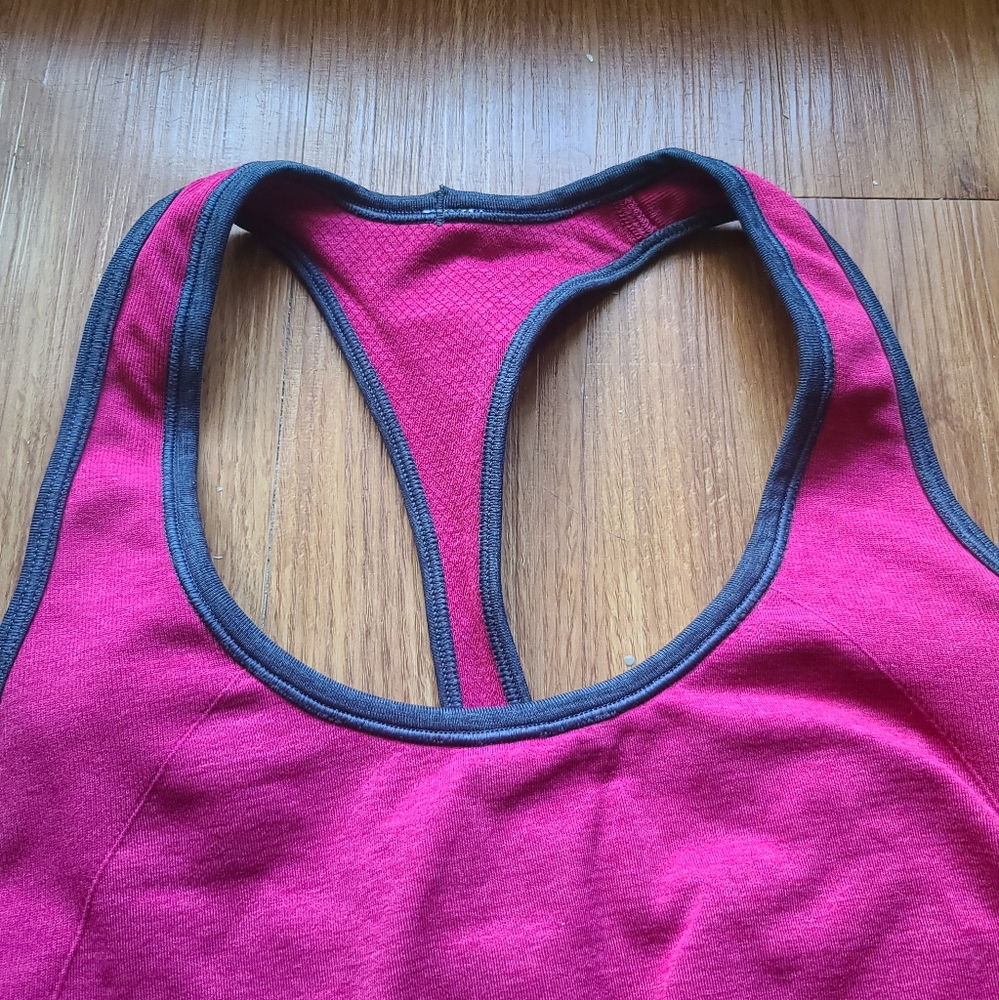 Lululemon Ebb & Flow Racerback Tank Red Size 4 - Picture 6 of 7